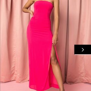 Strapless Pink Superdown Dress
